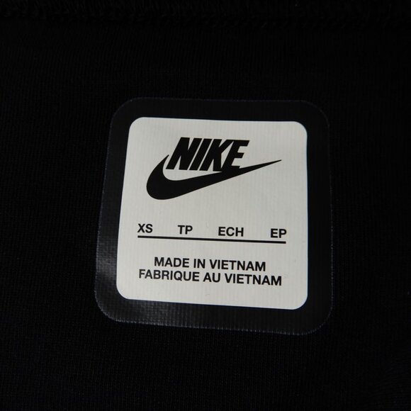 NIKE Sportswear Tech Fleece High Waist Mini SKIRT Size XS Black Stretch NEW $95 - Picture 8 of 11